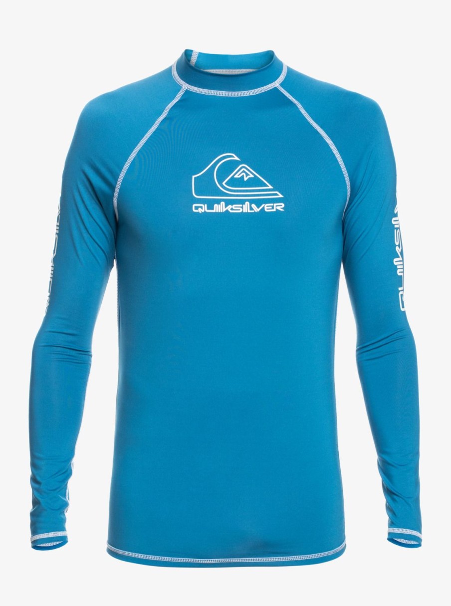 Homme Quiksilver Lycras & Surf-Tees | On Tour - Lycra Manches Longues Upf 50 Pour Homme Vallarta Blue