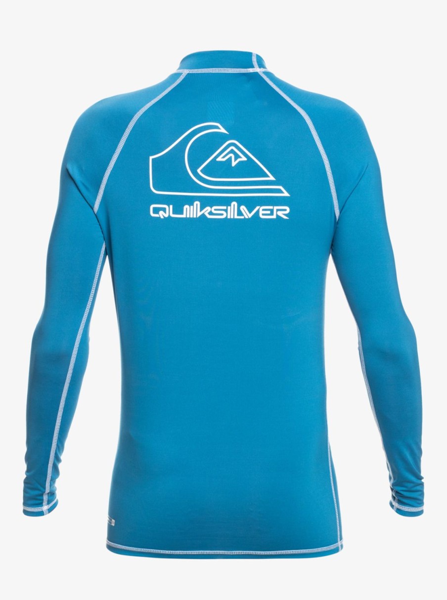 Homme Quiksilver Lycras & Surf-Tees | On Tour - Lycra Manches Longues Upf 50 Pour Homme Vallarta Blue