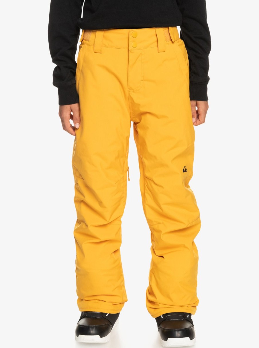 Garcon Quiksilver Accessoires | Estate - Pantalon De Snow Technique Pour Garcon 8-16 Ans Mineral Yellow