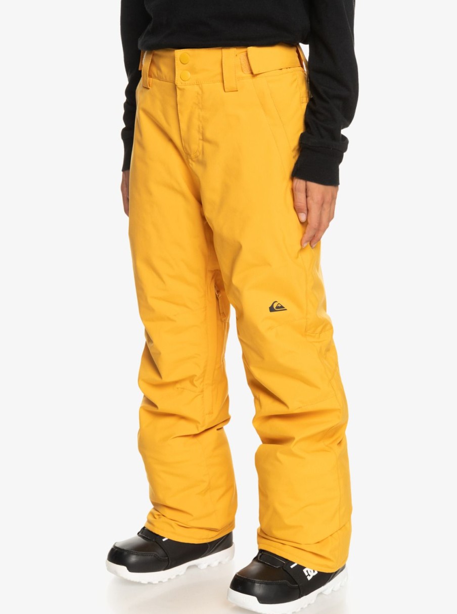 Garcon Quiksilver Accessoires | Estate - Pantalon De Snow Technique Pour Garcon 8-16 Ans Mineral Yellow