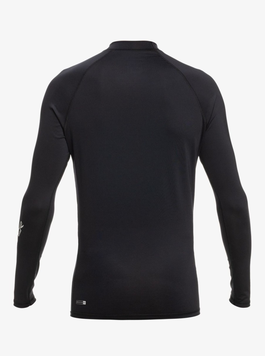 Homme Quiksilver Lycras & Surf-Tees | All Time - Lycra Manches Longues Upf 50 Pour Homme Black