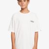 Garcon Quiksilver T-Shirts | Visions - T-Shirt Pour Garcon 10-16 White