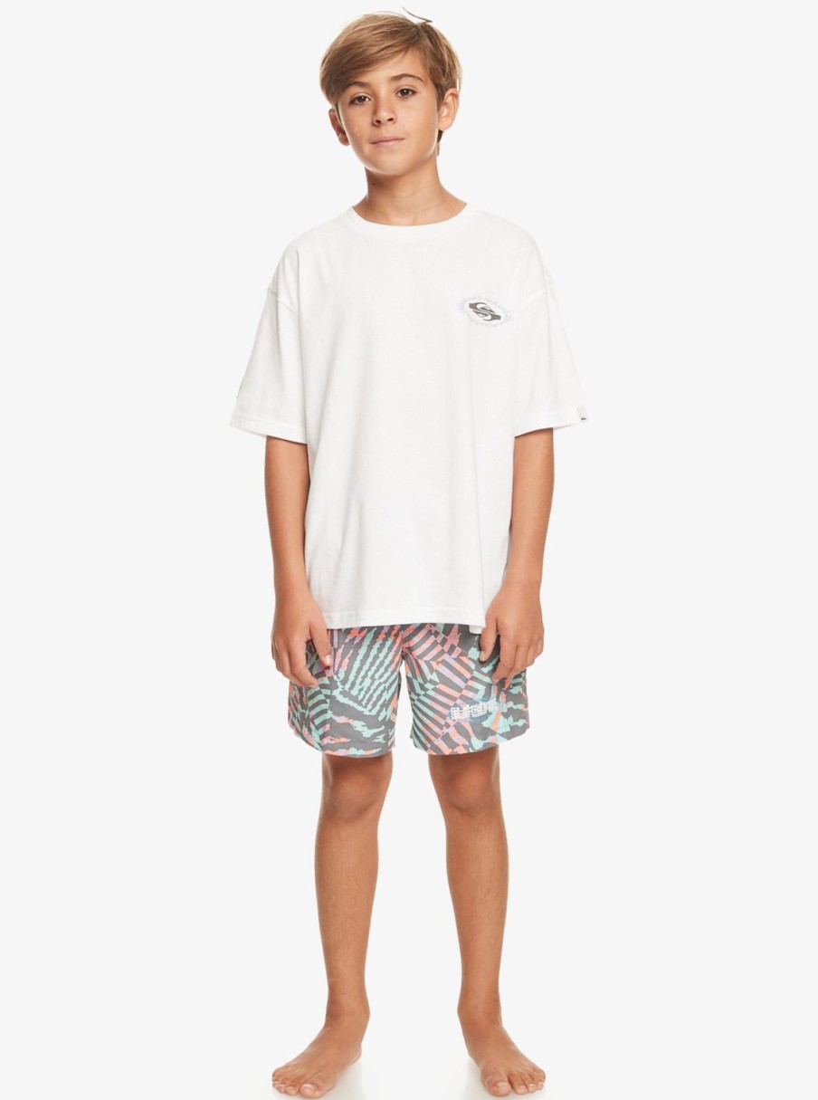 Garcon Quiksilver T-Shirts | Visions - T-Shirt Pour Garcon 10-16 White