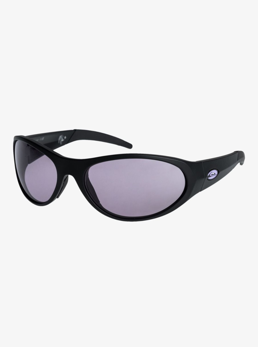 Homme Quiksilver Lunettes De Soleil | Ellipse - Lunettes De Soleil Pour Homme Matte Black/Purple