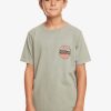 Garcon Quiksilver T-Shirts | Sea Brigade - T-Shirt Pour Garcon 8-16 Ans Iceberg Green