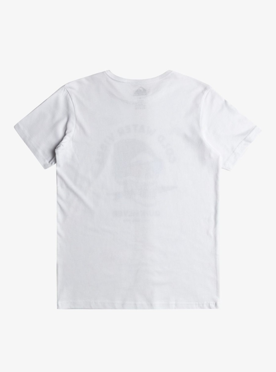 Garcon Quiksilver T-Shirts | Qs Skull - T-Shirt Pour Garcon 8-16 White