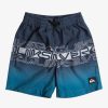 Garcon Quiksilver Boardshorts | Everyday Wordblock 13" - Short De Bain Pour Garcon 2-7 Navy Blazer