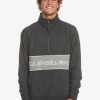 Homme Quiksilver Sweats & Pulls | Bold Omni - Sweat Demi-Zip Pour Homme Black Heather