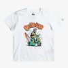 Garcon Quiksilver T-Shirts | Monkey Business - T-Shirt Pour Garcon 2-7 White