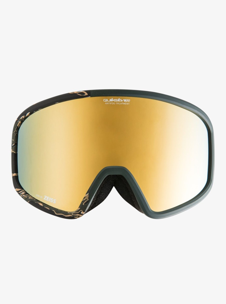 Homme Quiksilver Accessoires | Browdy Color Luxe - Masque De Ski/Snowboard Pour Homme Tiger Camo/Clux Ml Gold S3