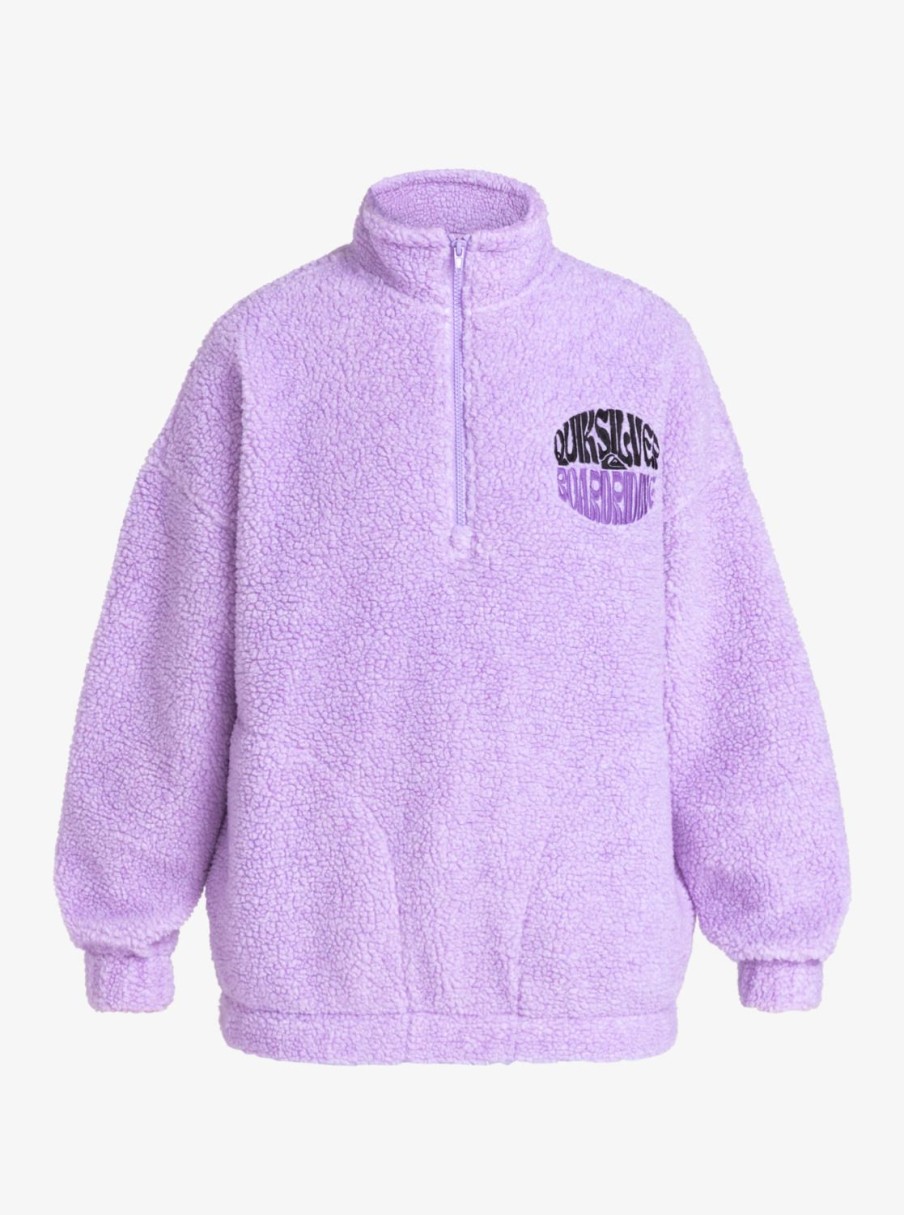 Femme Quiksilver | Uni - Polaire Demi-Zip Pour Femme Purple Rose