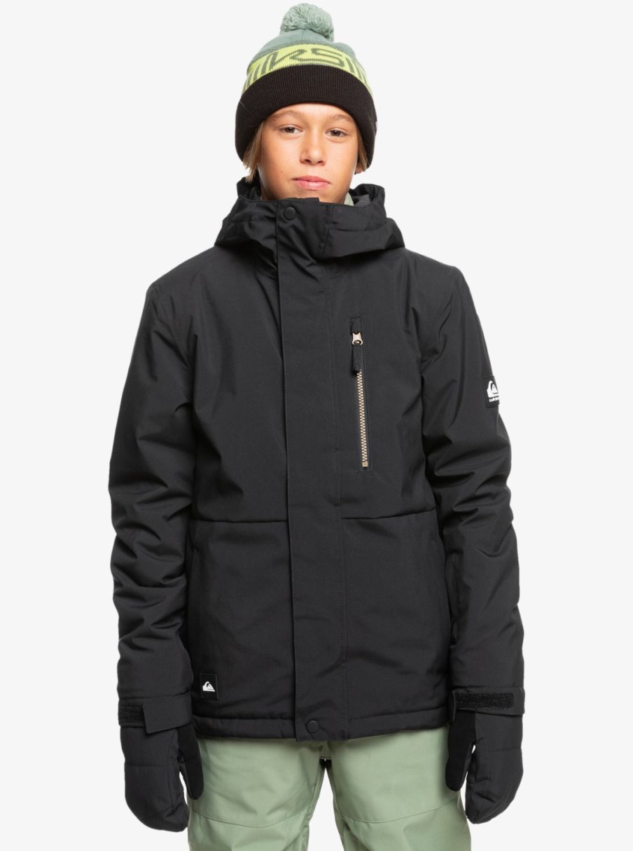 Garcon Quiksilver Accessoires | Mission - Veste De Snow Technique Pour Garcon True Black