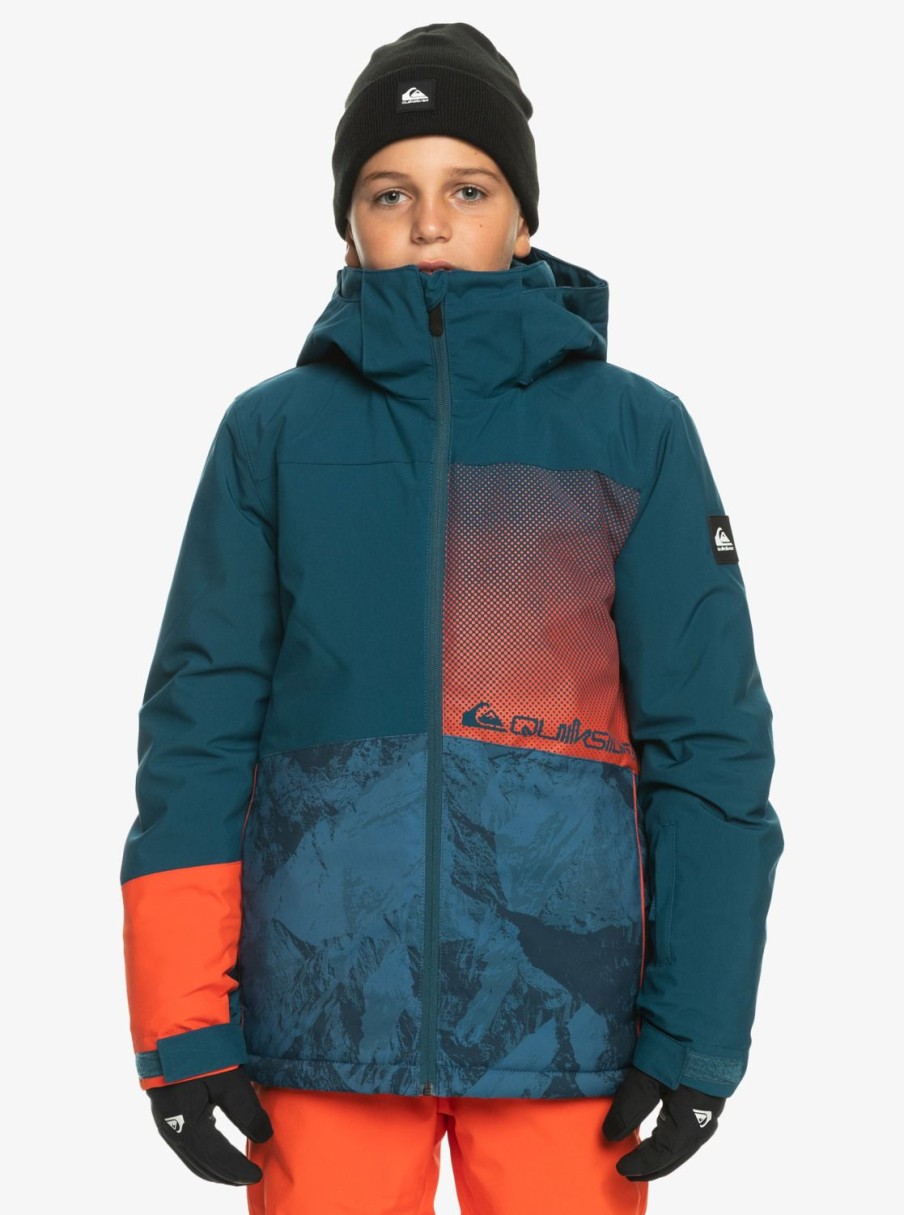 Garcon Quiksilver Accessoires | Silvertip - Veste De Snow Technique Pour Garcon 8-16 Majolica Blue