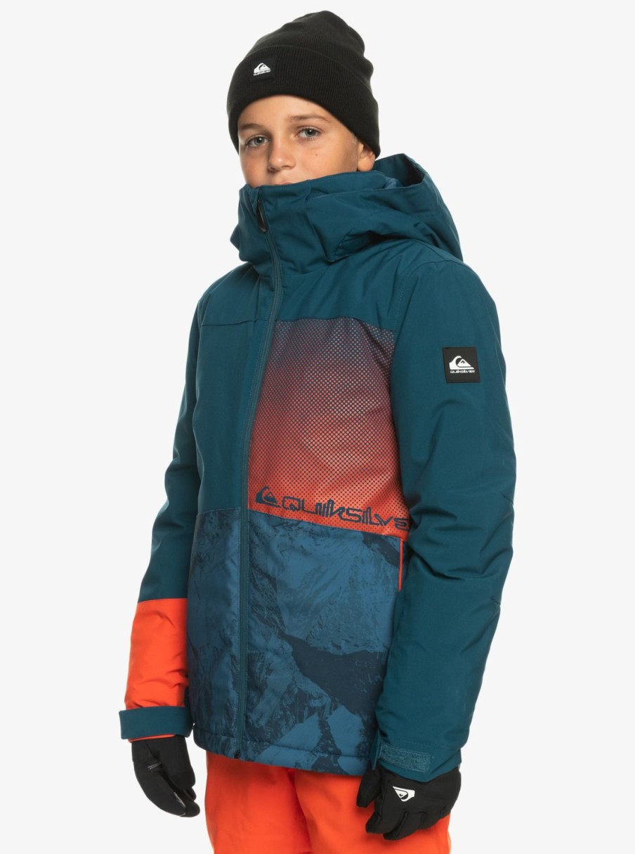 Garcon Quiksilver Accessoires | Silvertip - Veste De Snow Technique Pour Garcon 8-16 Majolica Blue