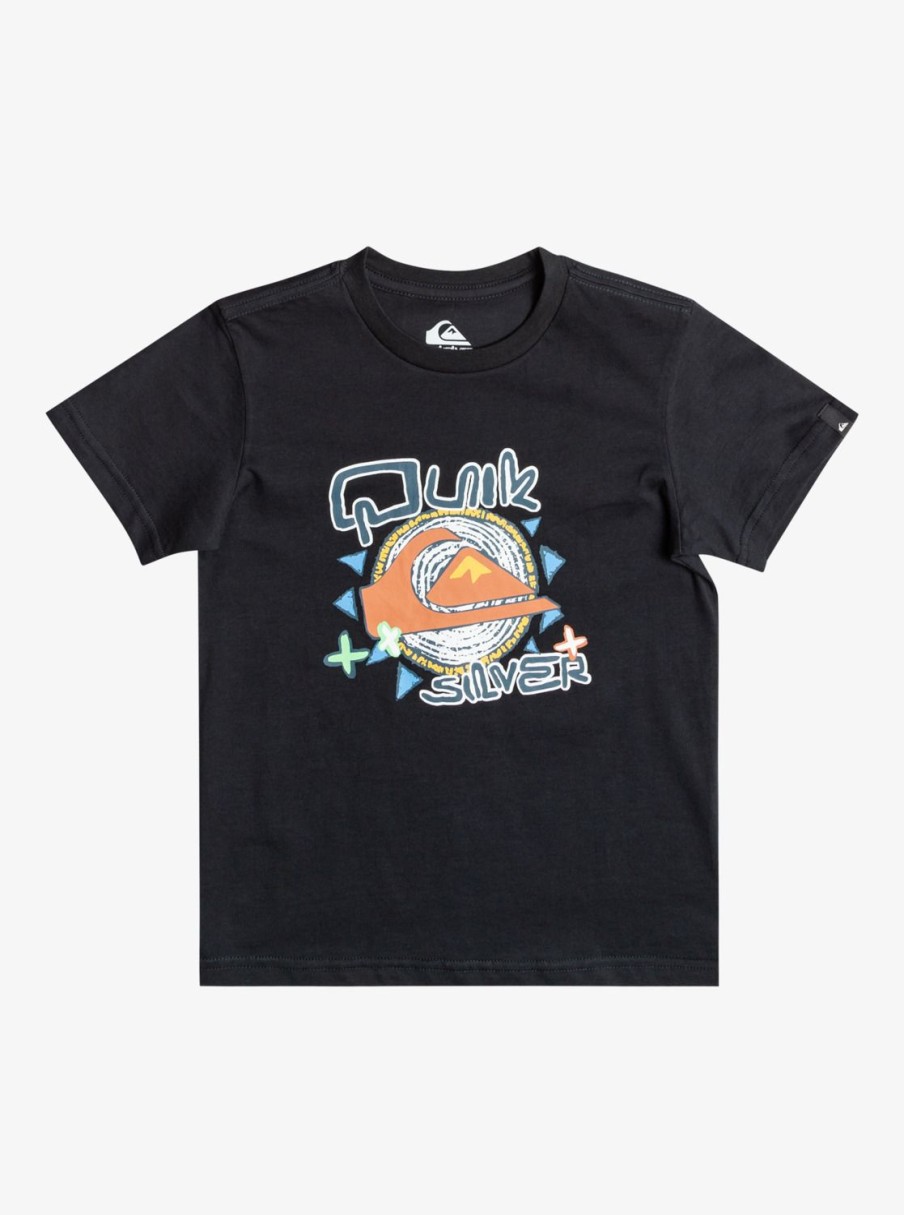 Garcon Quiksilver T-Shirts | Vintage Feel - T-Shirt Pour Garcon 8-16 Black