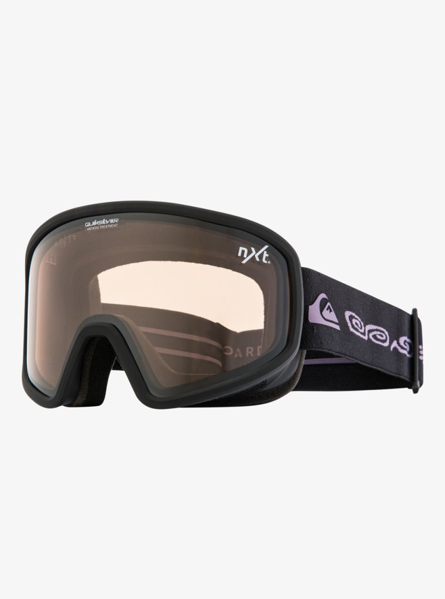 Homme Quiksilver Accessoires | Browdy Austin Sweetin - Masque De Ski/Snowboard Pour Homme Black/Clux Ml Silver S3