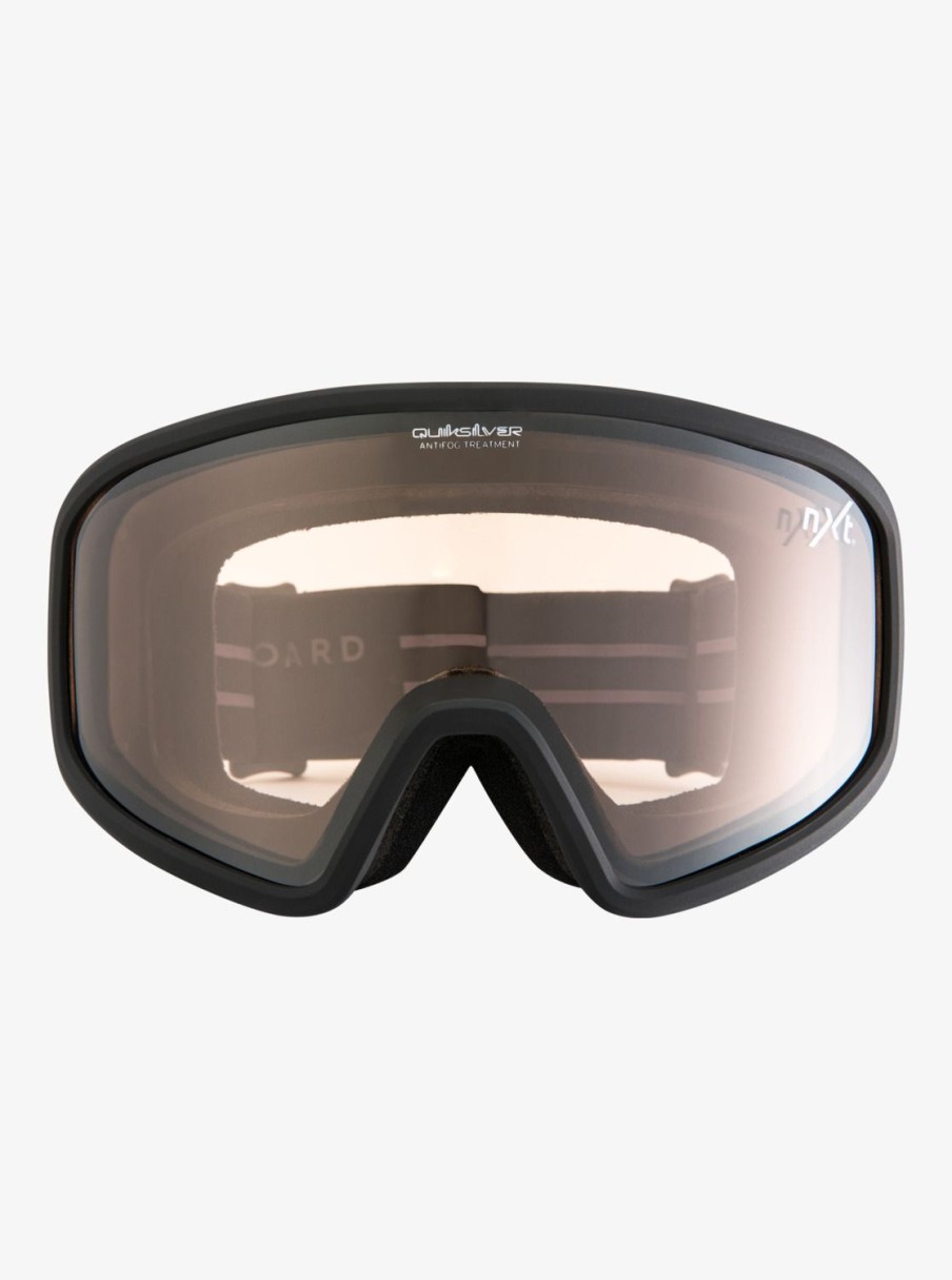 Homme Quiksilver Accessoires | Browdy Austin Sweetin - Masque De Ski/Snowboard Pour Homme Black/Clux Ml Silver S3