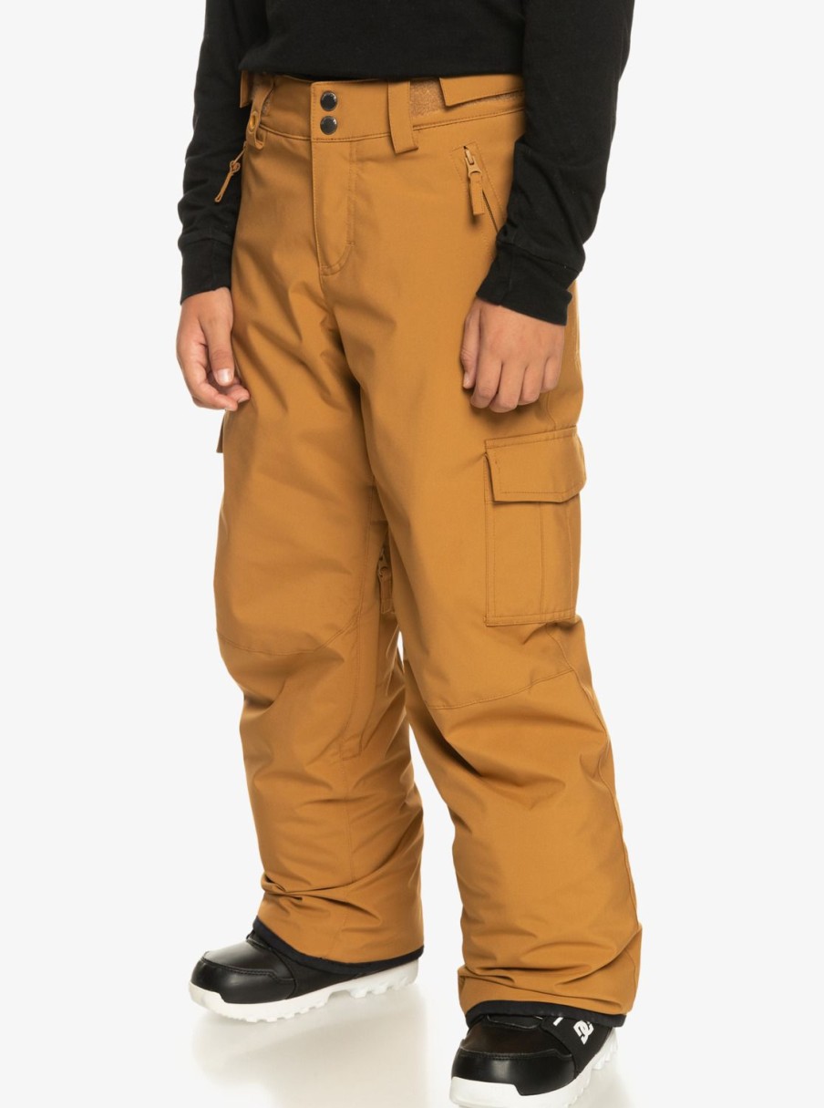 Garcon Quiksilver Accessoires | Porter - Pantalon De Snow Pour Garcon 8-16 Ans Bone Brown