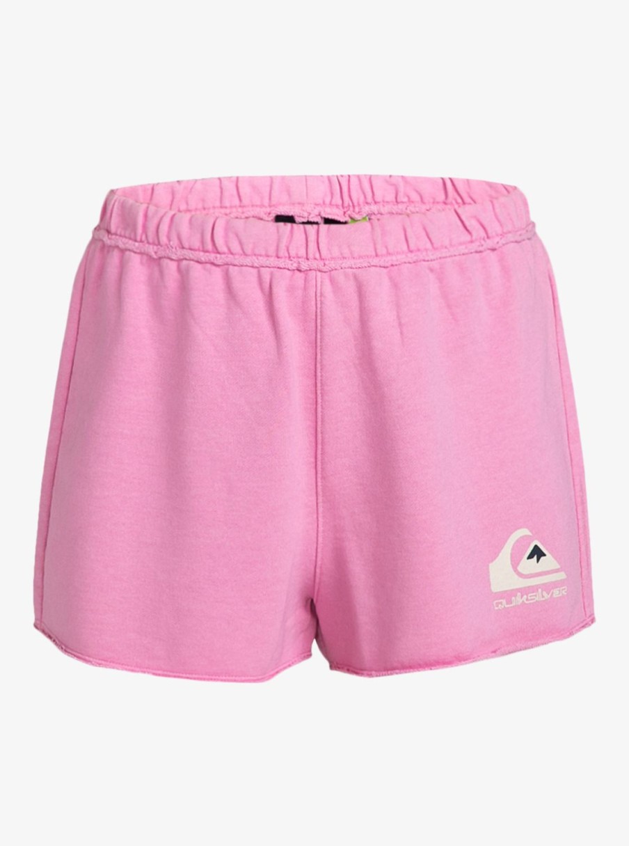 Femme Quiksilver | Uni - Short En Molleton Pour Femme Moonlite Mauve