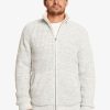 Homme Quiksilver Sweats & Pulls | Boketto - Veste Zippee Doublee En Sherpa Pour Homme Light Grey Heather