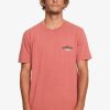 Homme Quiksilver T-Shirts & Polos | Bold Move - T-Shirt Pour Homme Mineral Red