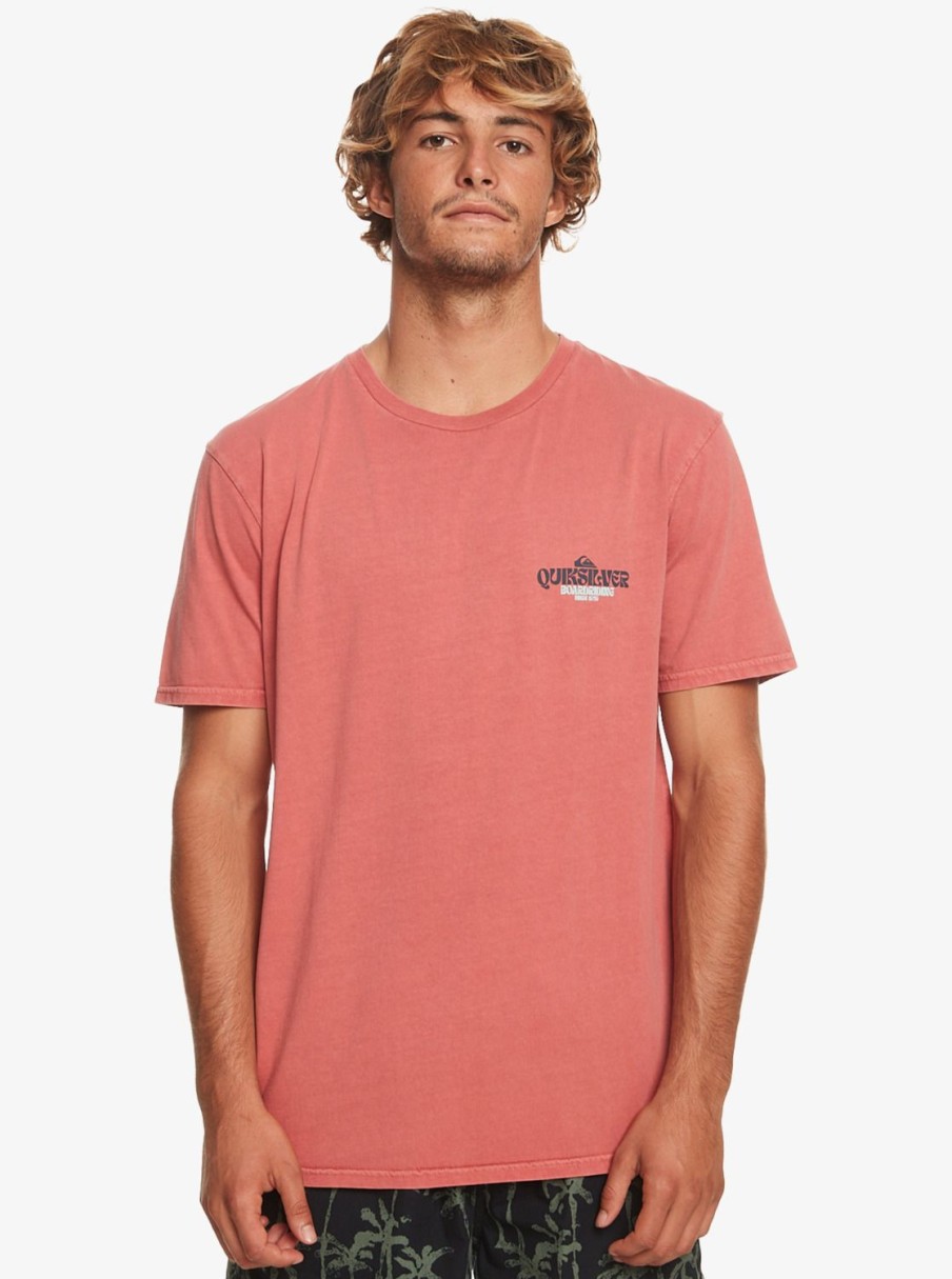 Homme Quiksilver T-Shirts & Polos | Bold Move - T-Shirt Pour Homme Mineral Red