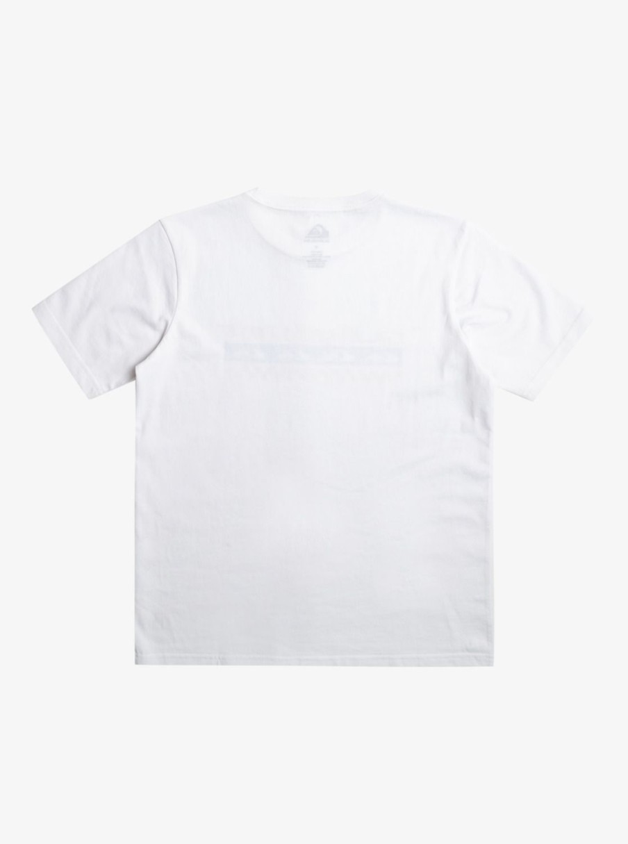 Garcon Quiksilver T-Shirts | Omni Check Turn - T-Shirt Pour Garcon 8-16 Ans White