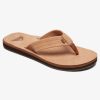 Homme Quiksilver | Erreka - Sandales En Cuir Pour Homme Tan - Solid