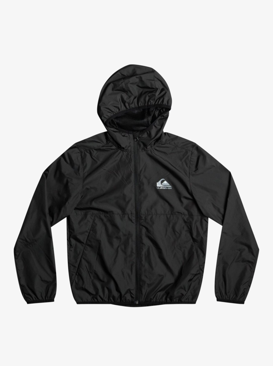 Garcon Quiksilver Vestes & Manteaux | Everyday - Coupe-Vent Deperlant Pour Garcon 8-16 Ans Black