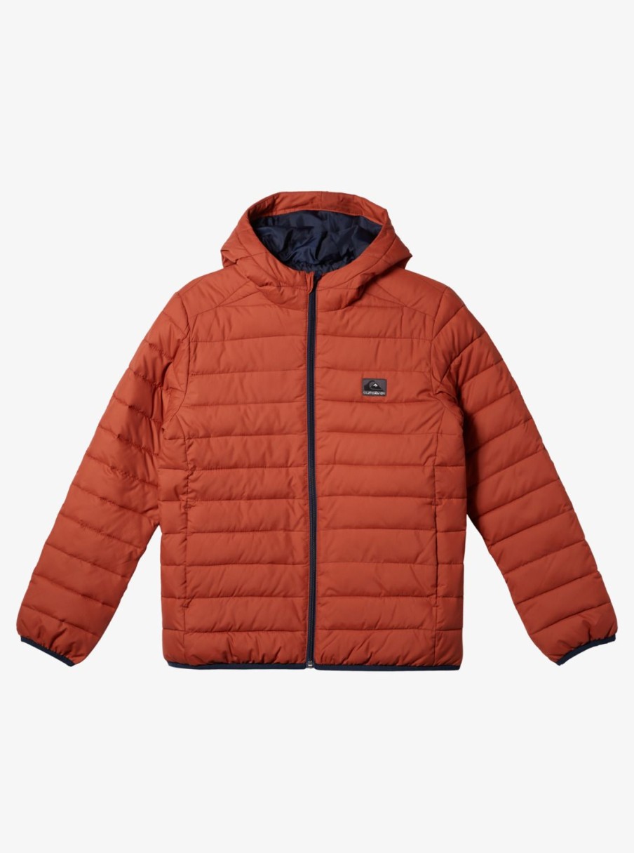 Garcon Quiksilver Vestes & Manteaux | Scaly - Doudoune Pour Garcon 8-16 Baked Clay