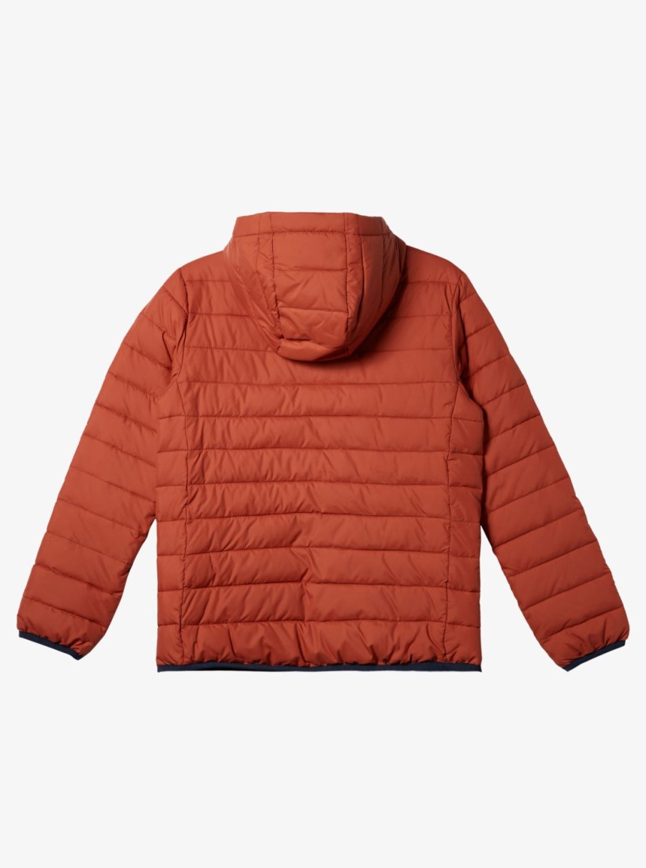 Garcon Quiksilver Vestes & Manteaux | Scaly - Doudoune Pour Garcon 8-16 Baked Clay