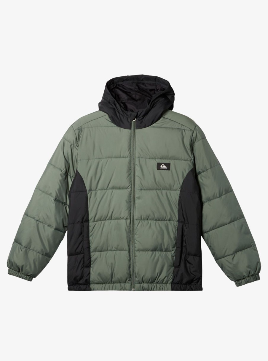 Garcon Quiksilver Vestes & Manteaux | Mirage Mix - Doudoune Pour Garcon 8-16 Laurel Wreath