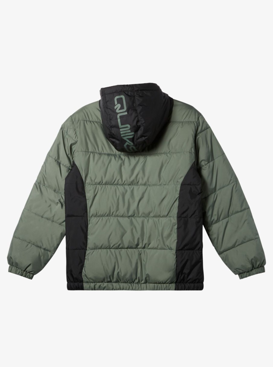 Garcon Quiksilver Vestes & Manteaux | Mirage Mix - Doudoune Pour Garcon 8-16 Laurel Wreath