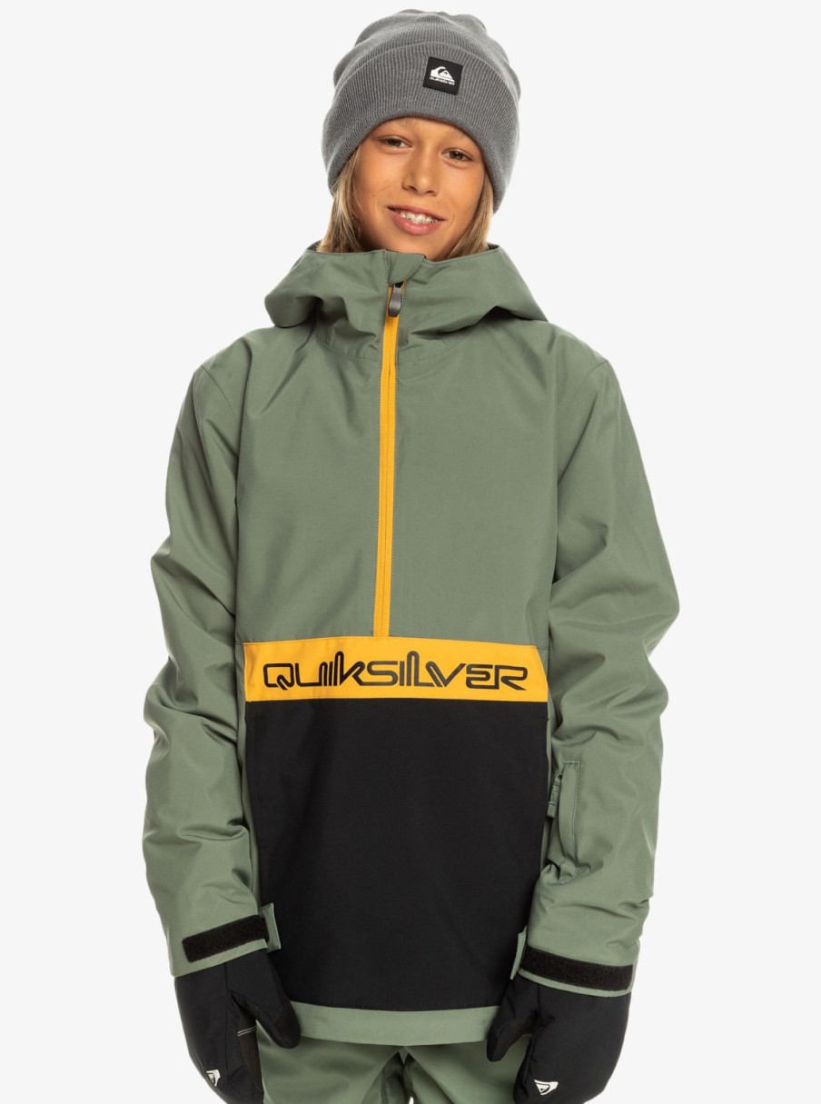 Garcon Quiksilver Accessoires | Steeze - Veste De Snow Technique Pour Garcon 8-16 Ans Laurel Wreath