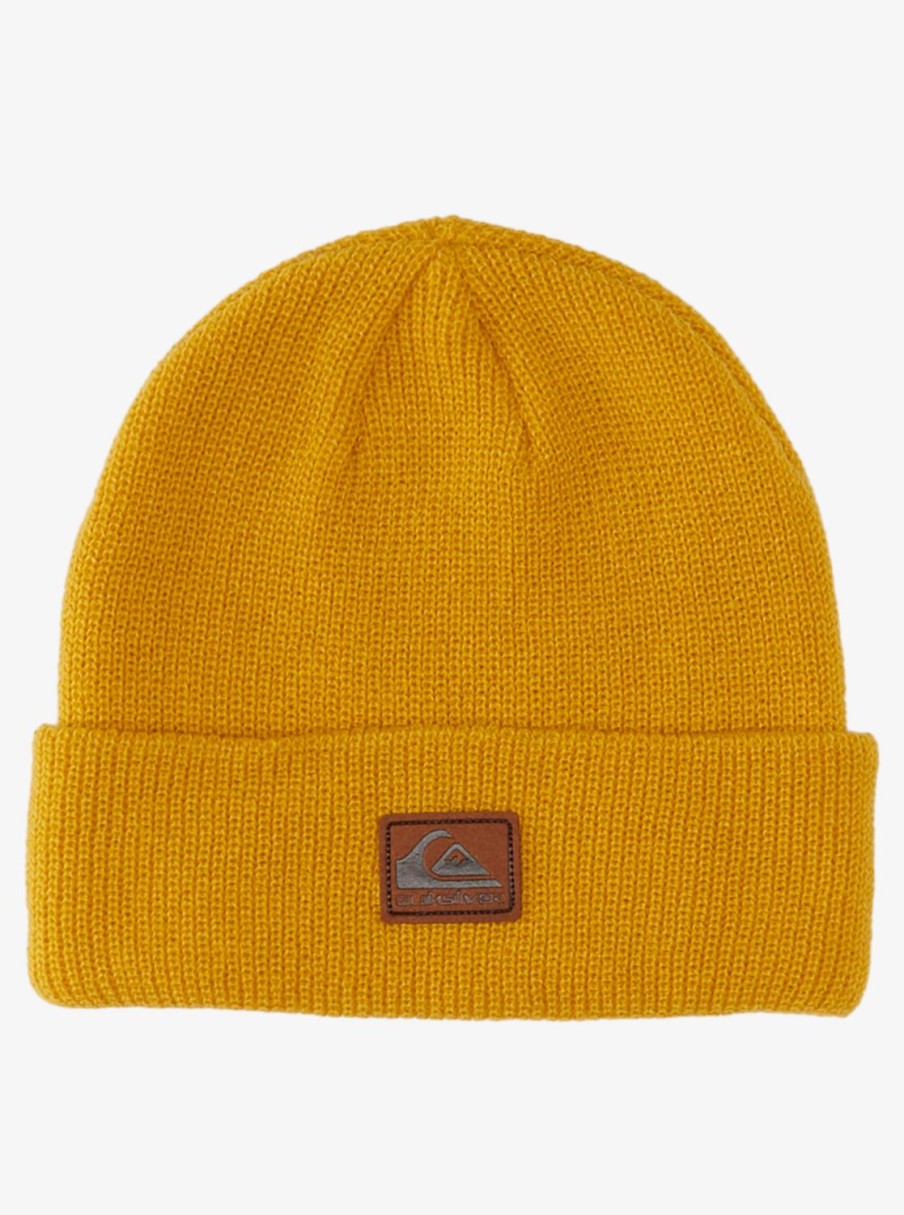 Homme Quiksilver Accessoires | Performer - Bonnet A Revers Pour Homme Mustard