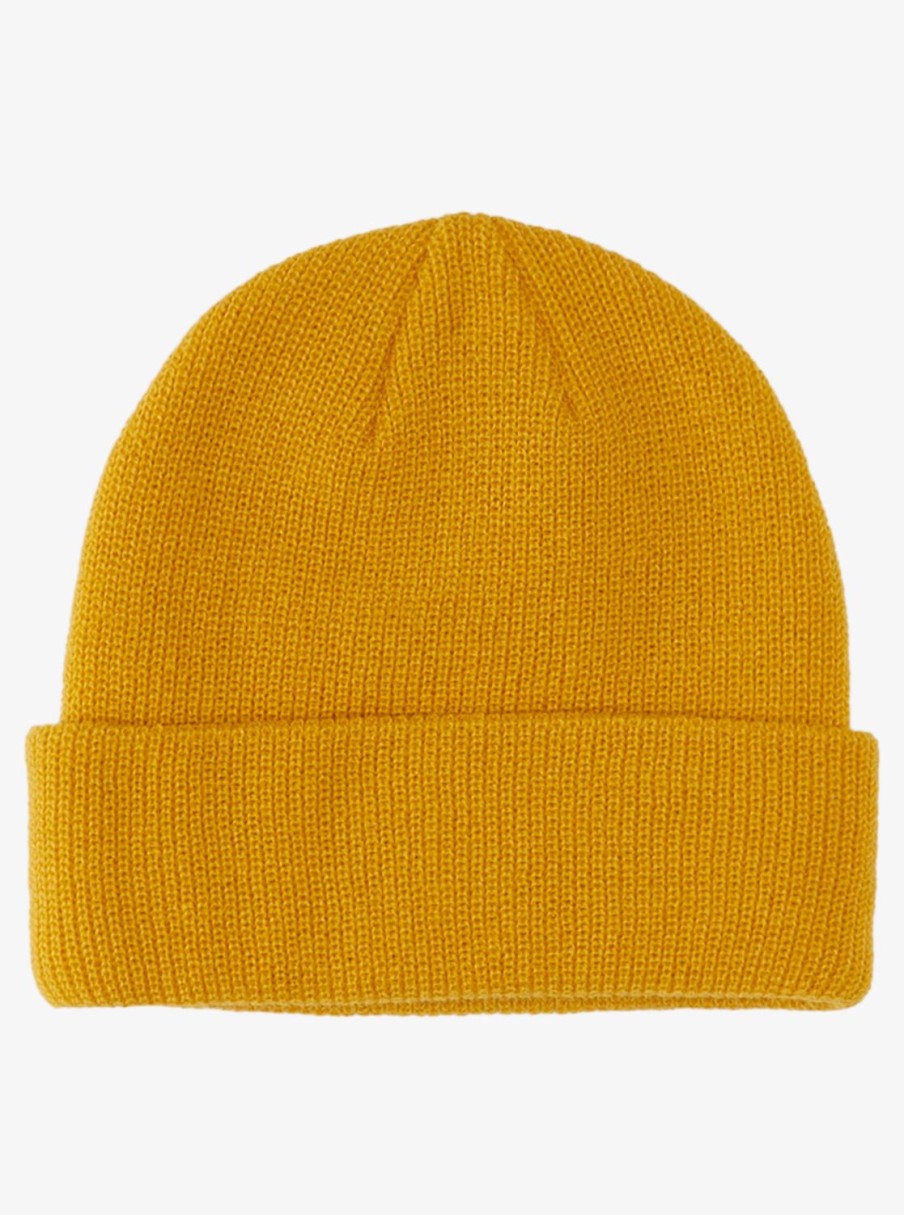 Homme Quiksilver Accessoires | Performer - Bonnet A Revers Pour Homme Mustard