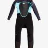 Garcon Quiksilver Combinaisons De Surf | 3/2Mm Prologue - Combinaison De Surf Back Zip Pour Garcon 2-7 Black/Jet Black/Angel Blue