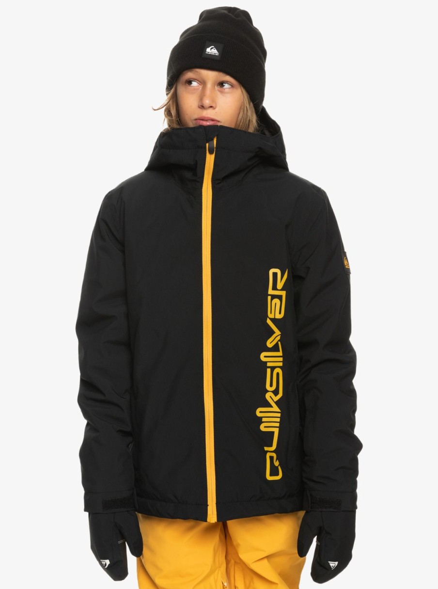 Garcon Quiksilver Accessoires | Morton - Veste De Snow Technique Pour Garcon True Black