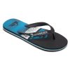 Garcon Quiksilver Tongs | Molokai Panel - Tongs Pour Garcon Black/Blue/Black