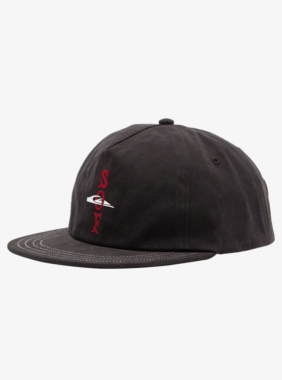 Homme Quiksilver Casquettes & Chapeaux | Diablo Of Fortune - Casquette Snapback Pour Homme Black