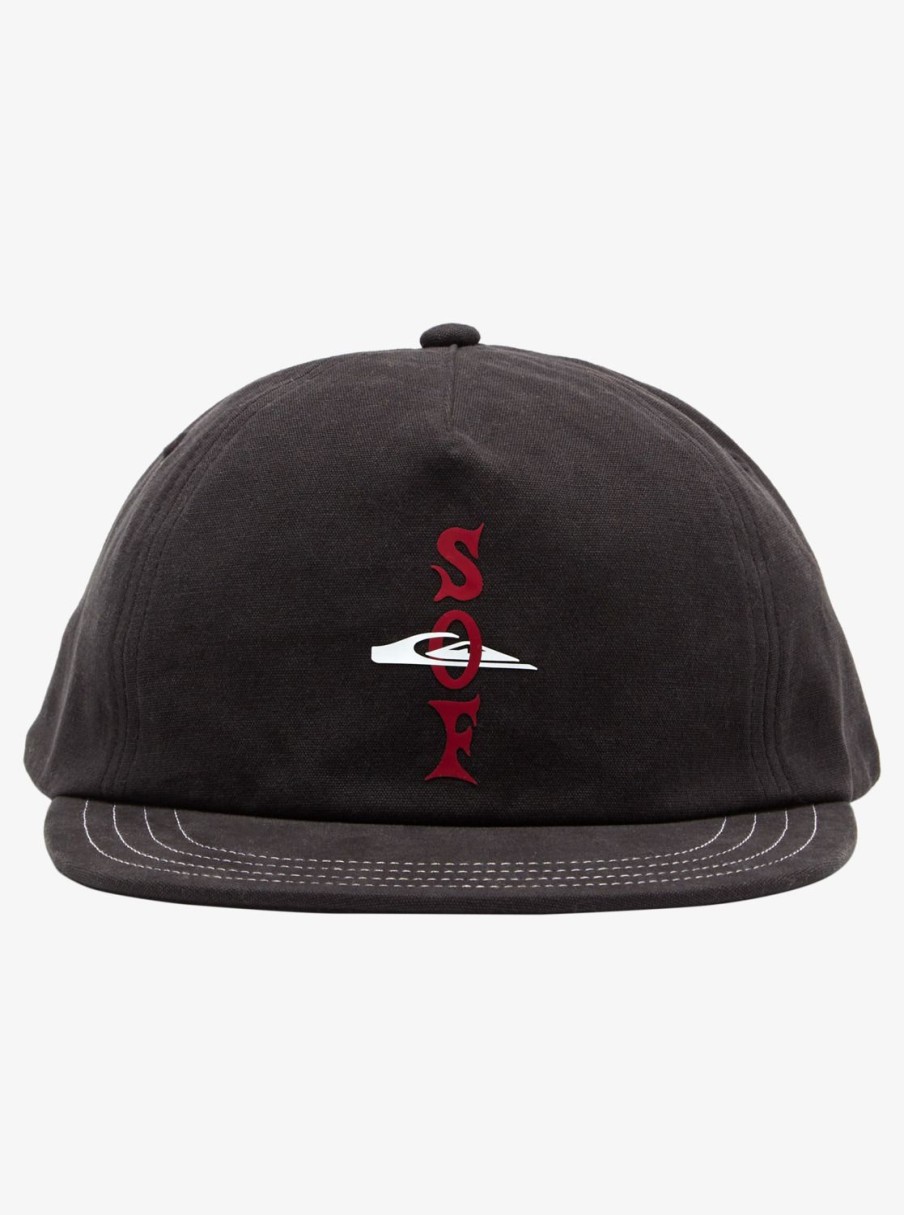 Homme Quiksilver Casquettes & Chapeaux | Diablo Of Fortune - Casquette Snapback Pour Homme Black