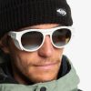 Homme Quiksilver Lunettes De Soleil | Eliminator+ - Lunettes De Soleil Pour Homme White/Fl Silver