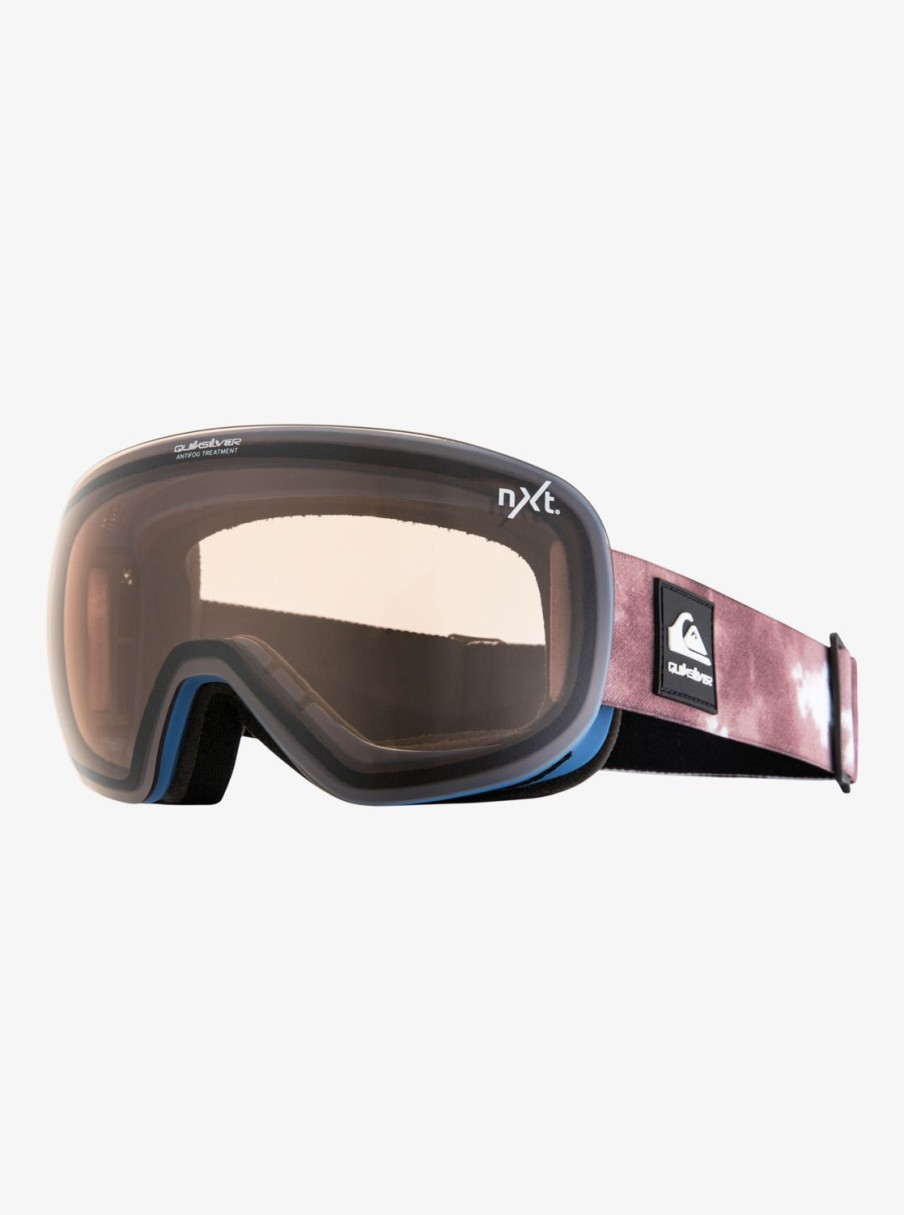 Homme Quiksilver Accessoires | Qsr Nxt - Masque De Ski/Snowboard Pour Homme Quiet Storm/Nxt Silver S1S3