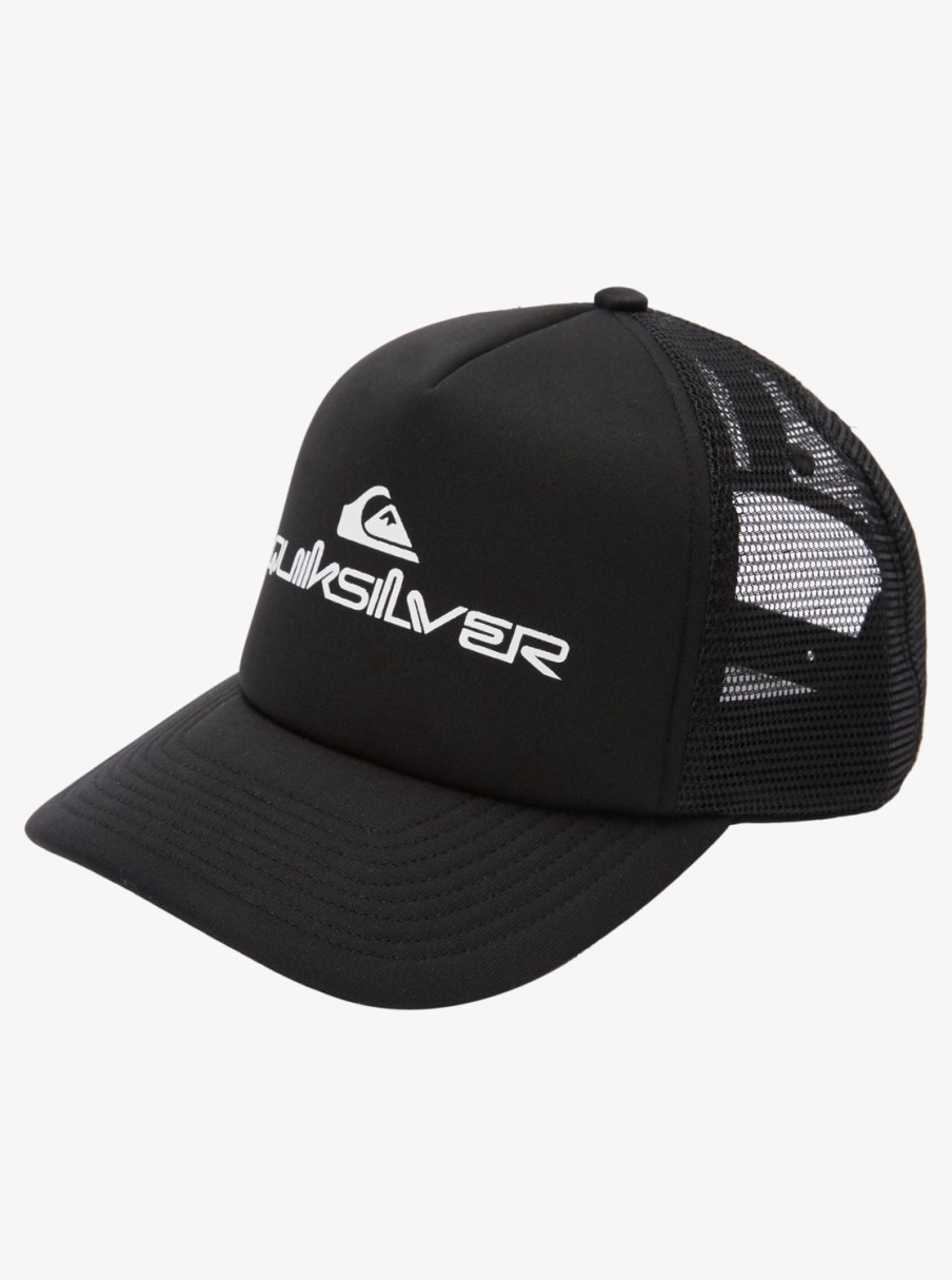 Homme Quiksilver Casquettes & Chapeaux | Omnistack - Casquette Trucker Pour Homme Black