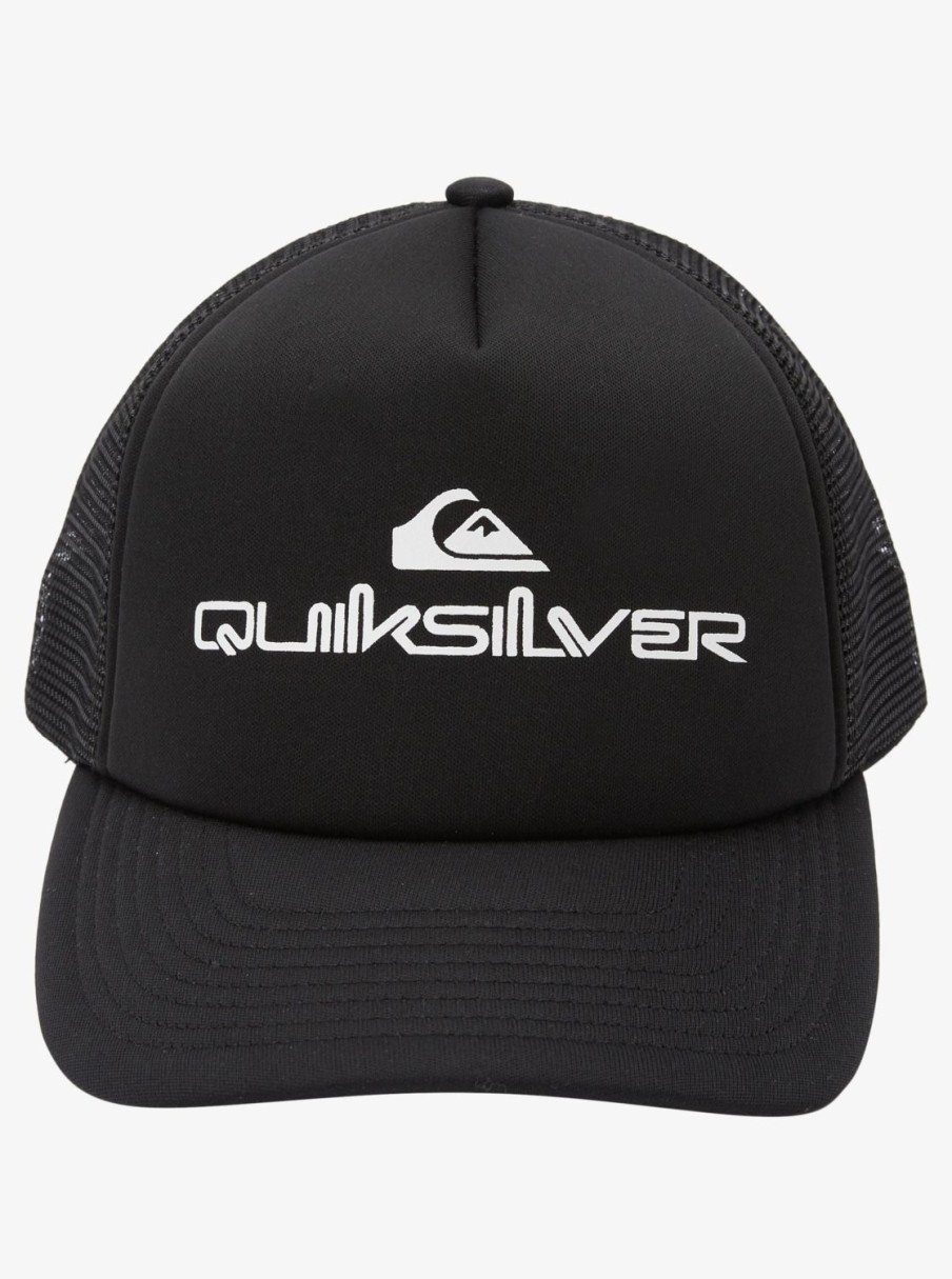 Homme Quiksilver Casquettes & Chapeaux | Omnistack - Casquette Trucker Pour Homme Black