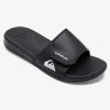 Homme Quiksilver | Bright Coast - Claquettes Reglables Pour Homme Black/White/Black