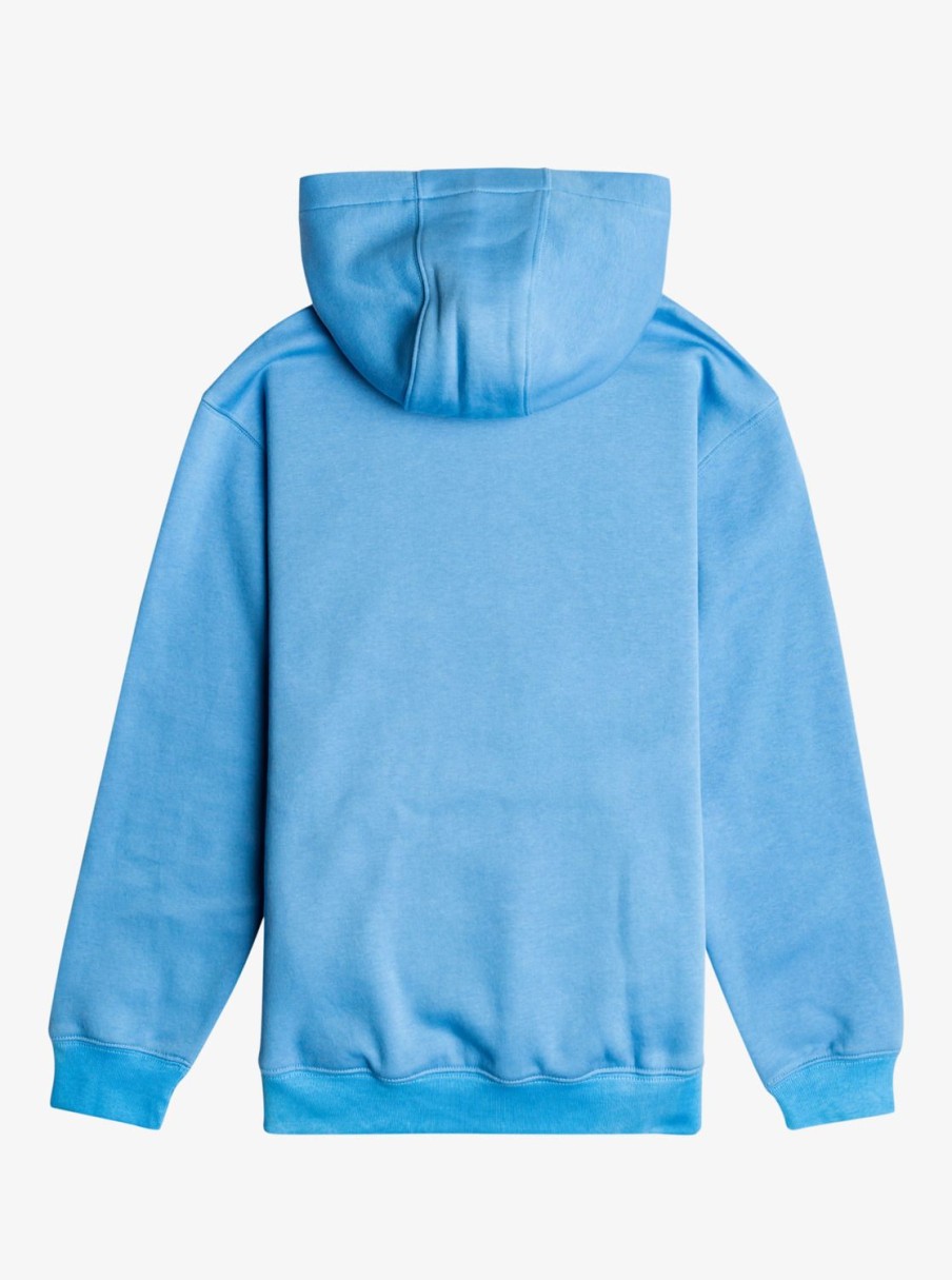 Garcon Quiksilver Sweats | Big Logo - Sweat A Capuche Pour Garcon Azure Blue