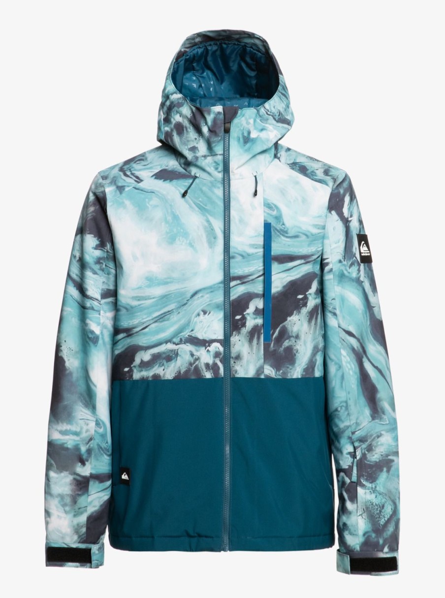 Homme Quiksilver Vestes De Snow | Mission - Veste De Snow Technique Pour Homme Resin Tint Majolica Blue