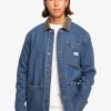 Homme Quiksilver Vestes & Manteaux | Achlean - Veste En Denim Pour Homme Medium Blue