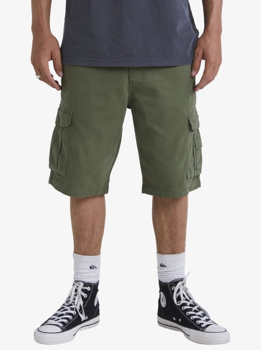 Homme Quiksilver Shorts | Crucial Battle - Short Cargo Pour Homme Four Leaf Clover